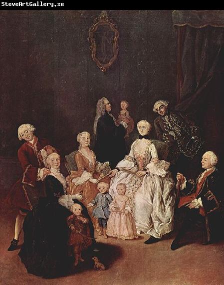 Pietro Longhi Portrat einer Patrizierfamilie